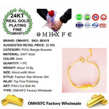 European Vintage PIXIU Coin 24KT Bracelet Bangle