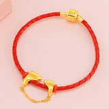 24KT Red Bracelet Fine European Hot Woman Girl Party Birthday Wedding Gift