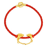 24KT Red Bracelet Fine European Hot Woman Girl Party Birthday Wedding Gift