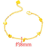 European Fine Woman Party Birthday Wedding Gift Beach Sea Star Shell Bracelet
