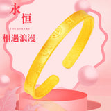 OMHXFC European Fine Woman Party Birthday Wedding Gift Vintage XINJING Bangle