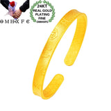 OMHXFC European Fine Woman Party Birthday Wedding Gift Vintage XINJING Bangle