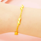 European Fine Woman Girl Party Birthday Wedding Gift Sweet Bowtie Bracelet