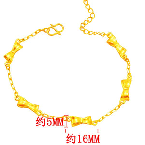 European Fine Woman Girl Party Birthday Wedding Gift Sweet Bowtie Bracelet