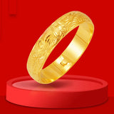 European Fine Hot Woman Party Birthday Wedding Gift 15MM 24KT Bracelet Bangle