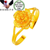 Vintage Flower 24KT Bracelet Bangle for Women - Fine Gift