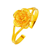 Vintage Flower 24KT Bracelet Bangle for Women - Fine Gift