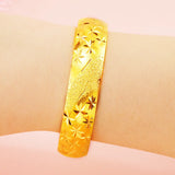 European Fine Woman Girl Party Birthday Wedding Gift Star Heart Bracelet Bangle