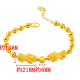 European Fine Hot Woman Girl Party Birthday Wedding Gift PIXIU Beads Bracelet
