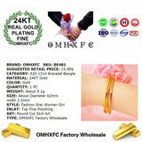 European Fine Hot Woman Girl Party Wedding 24KT Bangle Bracelet