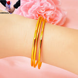 European Fine Hot Woman Girl Party Wedding 24KT Bangle Bracelet