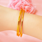 European Fine Hot Woman Girl Party Wedding 24KT Bangle Bracelet