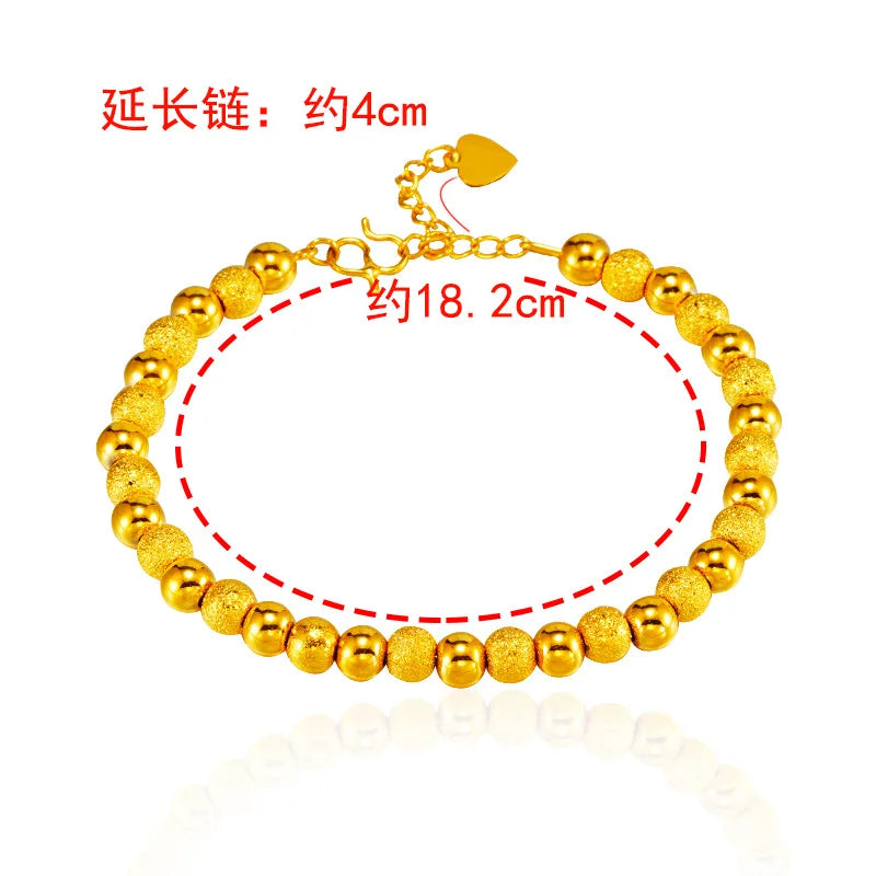 European Couple Party Wedding Gift Round Beads Bracelet