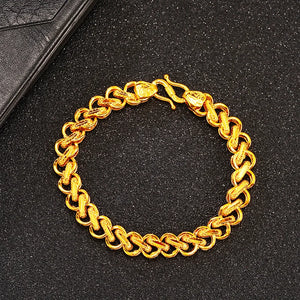 European Party Wedding Gift Twisted Chain Wide Bracelet
