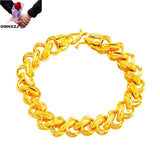 European Party Wedding Gift Twisted Chain Wide Bracelet