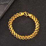 European Party Wedding Gift Twisted Chain Wide Bracelet