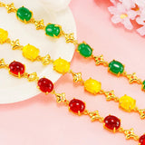 European Oval 24KT Chain Bracelet - Hot Woman Girl Party Wedding Gift