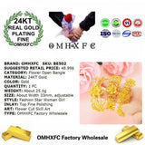 European Flower 24KT Bracelet Bangle Gift