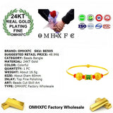 BE505 Vintage Beads 24KT Bracelet Bangle
