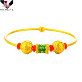 BE505 Vintage Beads 24KT Bracelet Bangle