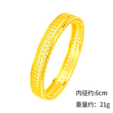 BE519 European Fine Woman Bride Hollow 24KT Bangle