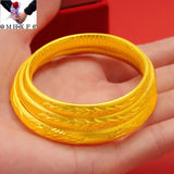 European Fine Woman Bride Mother Party Phoenix 24KT Bracelet Bangle