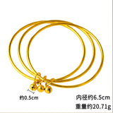 European Woman Bride Mother Party Birthday Wedding Gift Three Life Bell Bracelet
