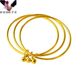 European Woman Bride Mother Party Birthday Wedding Gift Three Life Bell Bracelet