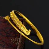 European Fine Peacock 24KT Bracelet Bangle