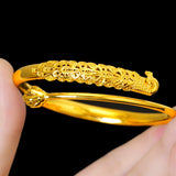 European Fine Peacock 24KT Bracelet Bangle
