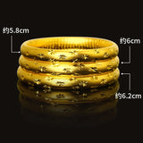European Fine Woman Bride Mother 24KT Bracelet Bangle