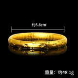 European Fine Woman Bride Mother 24KT Bracelet Bangle