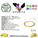 BE535 European Hot Woman Girl Party Wedding Gift 24KT Bracelet Bangle