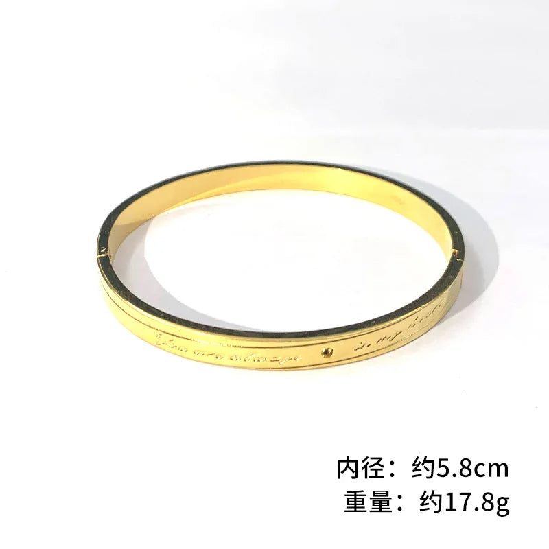 BE535 European Hot Woman Girl Party Wedding Gift 24KT Bracelet Bangle