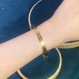BE535 European Hot Woman Girl Party Wedding Gift 24KT Bracelet Bangle