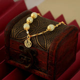 European Vintage Beads Bracelet 24KT