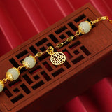 European Vintage Beads Bracelet 24KT