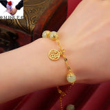 European Vintage Beads Bracelet 24KT