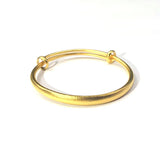 European Woman Bride Party Birthday Wedding Gift 24KT Bracelet Bangle