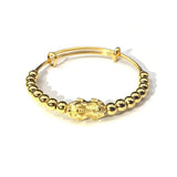 European Fine Woman Girl Bride Party Birthday Wedding Gift 24KT Bracelet Bangle