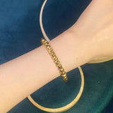 European Woman Girl Bride Gift Beads 24KT Bracelet Bangle