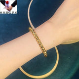 European Woman Girl Bride Gift Beads 24KT Bracelet Bangle