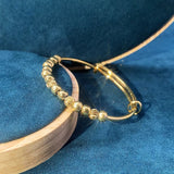 European Woman Girl Bride Gift Beads 24KT Bracelet Bangle