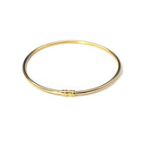 European Fine Woman Girl Bride Party Birthday Wedding Gift Slim 24KT Bracelet Ba