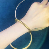 European Fine Hot Woman Girl Bride Party 24KT Bracelet Bangle