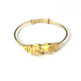 PIXIU 24KT Bracelet Bangle European Style Hot Woman Birthday Gift