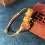 PIXIU 24KT Bracelet Bangle European Style Hot Woman Birthday Gift