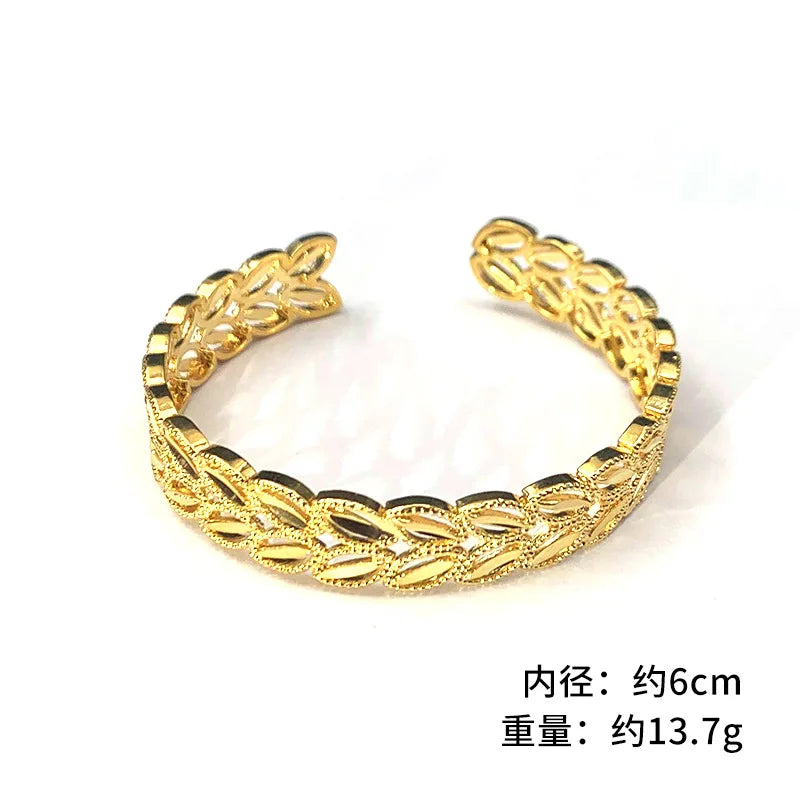 BE548 24KT Cuff Bracelet Bangle Wedding Gift