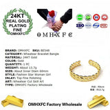BE548 24KT Cuff Bracelet Bangle Wedding Gift