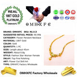 OMHXFC Vintage Flower Heart Pendant Necklace
